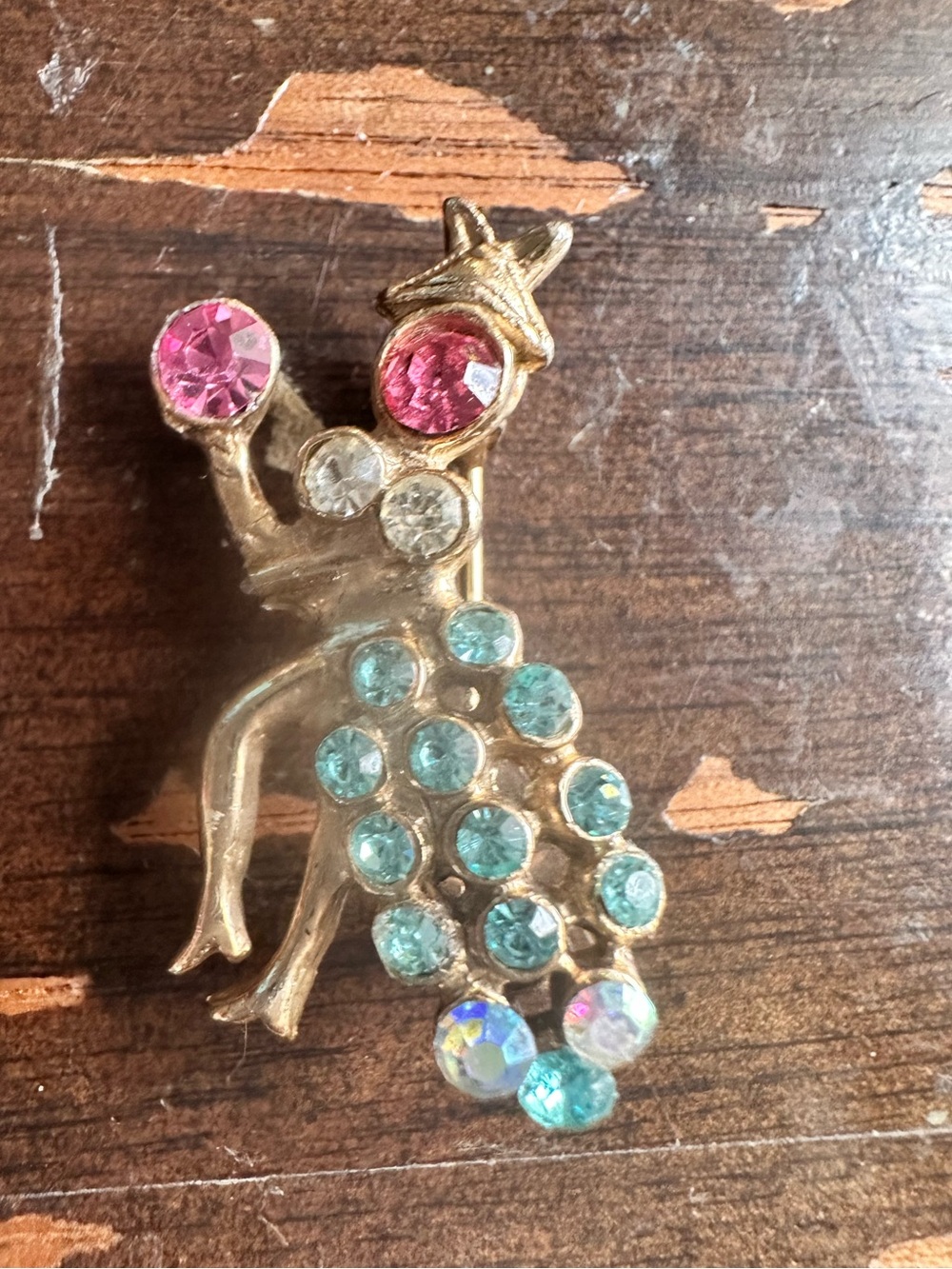 1960’s rhinestone flamenco dancer brooch, very well made, unsigned